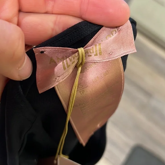 Amina Muaddi Black Cutout Midi Dress - Picture 5 of 8